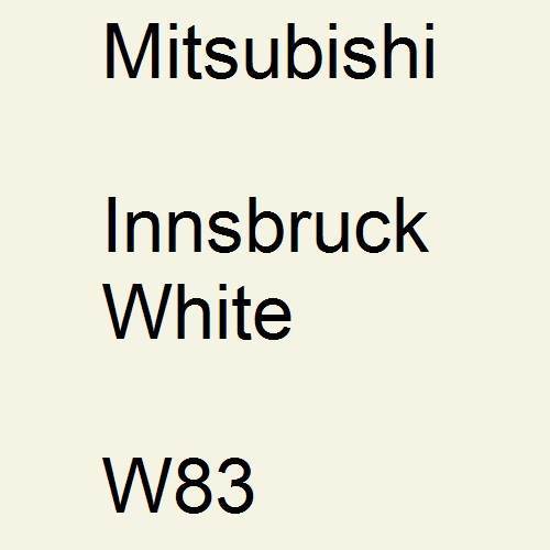 Mitsubishi, Innsbruck White, W83.